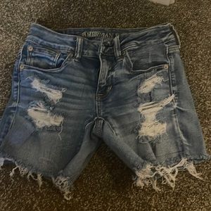 American eagle midi shorts